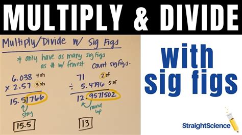 Rules For Multiplying And Dividing Sig Figs