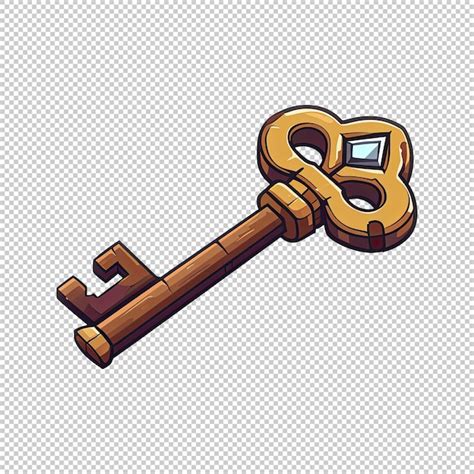 Premium Psd D Ancient Treasure Chest Key Game Asset Design