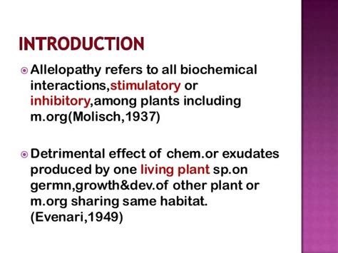 Allelopathy 