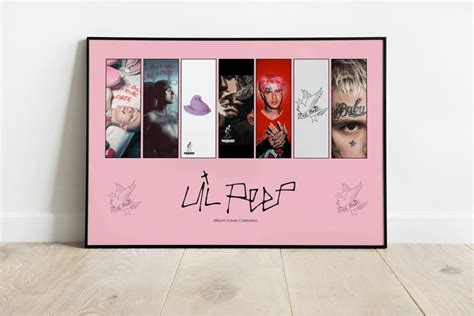 Lil Peep Album Cover Poster Professional Print Hd Wall Art Cry Etsy Uk