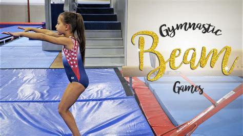 Fun Gymnastics Beam Games Sariah Sgg Youtube