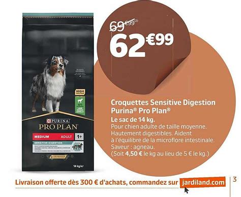 Promo Croquettes Sensitive Digestion Purina Pro Plan Chez Jardiland