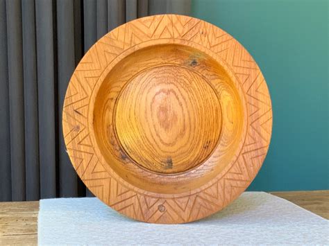 Decorative Wooden Plate Wood Carved Plates Wall Decor Fine Wood