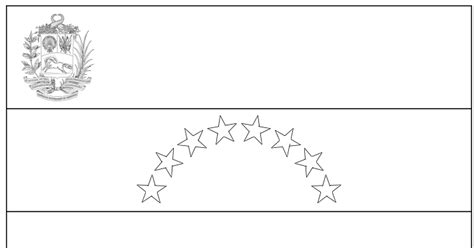 Geography Blog Venezuela Flag Coloring Page