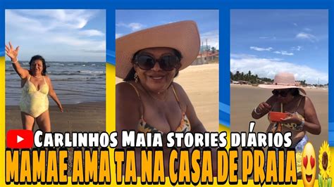 CARLINHOS MAIA MOSTROU SUA MÃE FELIZ VIRGÍLIO NA SUA CASA DE PRAIA