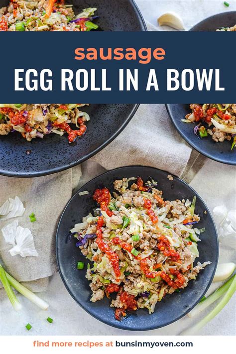 Sausage Egg Roll In A Bowl Recipe {crack Slaw} Buns In My Oven