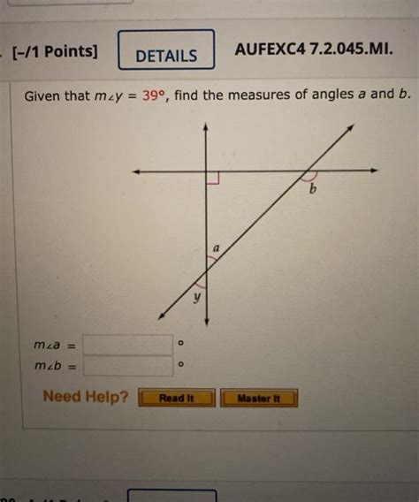 Solved 1 Points DETAILS AUFEXC4 7 2 045 MI Given That Chegg