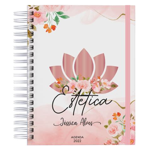 Caderno A5 15x21cm PEQUENO 100 Folhas PROFISSÕES Estética 2