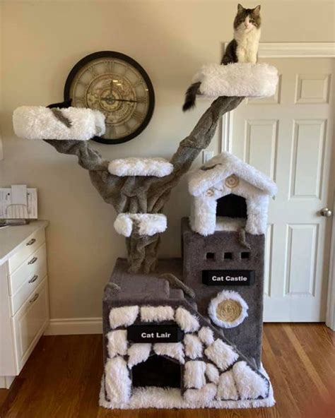 Custom Cat Cribs Custom Cat Furniture In Canada Cat Tree House Cat Tree Diy Cat Tree