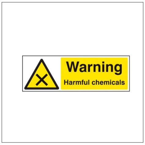 Standard Rigid Adhesive Signs Harmful Chemicals Signs Display Shop