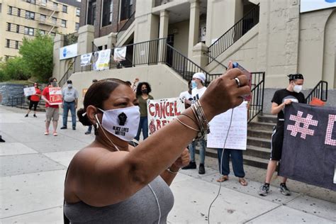 ‘housing Is A Right Tenants Hold Protest Calling For Eviction Courts