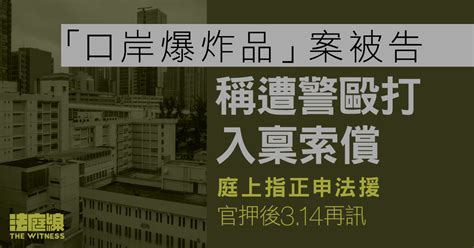 「口岸爆炸品」案被告稱遭警毆打入稟索償 正申法援 押後3月再訊 法庭線 The Witness