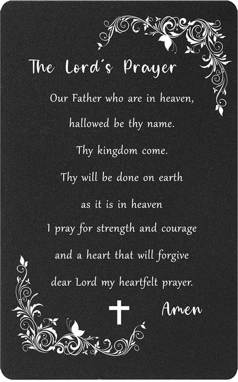 Suoegigs The Lords Prayer Religious Cards Ts For Him Religious Thank You Cards