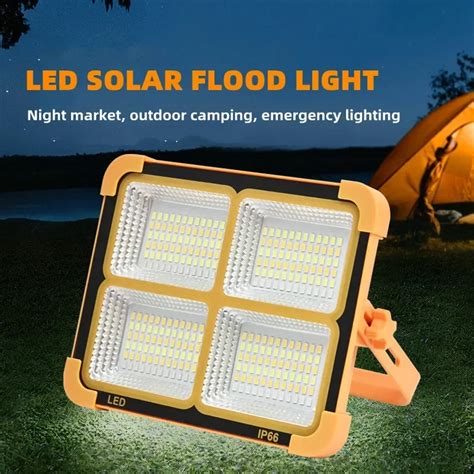 Reflector Solar Led Recargable Para Exteriores L Mpara De Emergencia