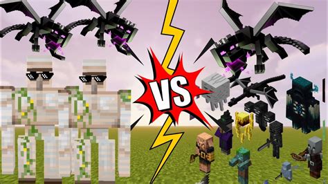 Titan Iron Golem Vs All Titans In Minecraft Ultima Iron Golem Vs