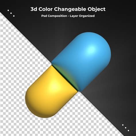 Premium Psd Realistic Colorful Medicinal Pills 3d Rendering Medical