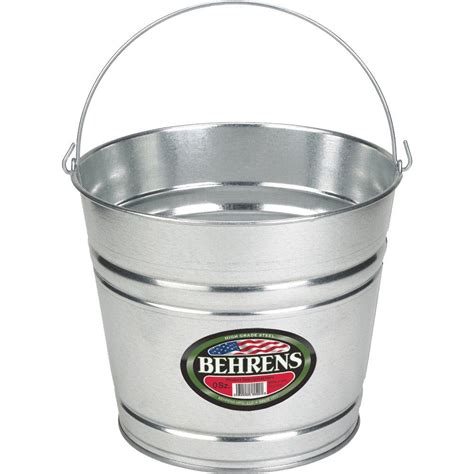 Behrens 10 Qt Galvanized Steel Pail 1210GSX The Home Depot