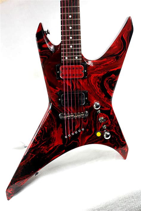 Custom Swirl Paint And Upgraded Jackson Js30 Warrior With Reverb