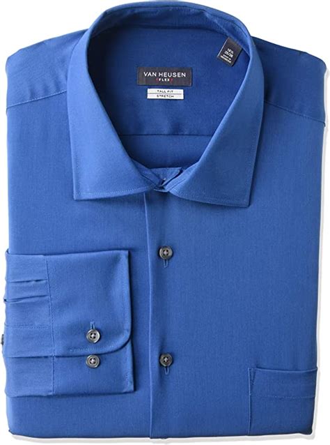 Van Heusen Mens Big And Tall Dress Shirt Flex Collar Stretch Solid Mens Shirt Dress Big And