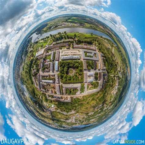 Daugavpils fortress | 360° Aerial Tour - LATVIA INSIDE VR - Discover ...