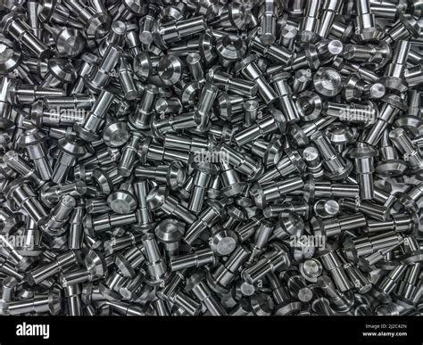 Shiny Steel Parts Background Stock Photo Alamy