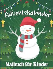 Adventskalender Malbuch für Kinder Ausmalbücher Advents kalender für