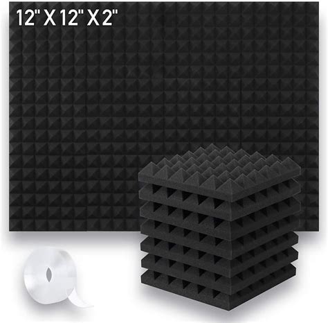 Pack Acoustic Foam Panels Upgraded High Density Of Reverb