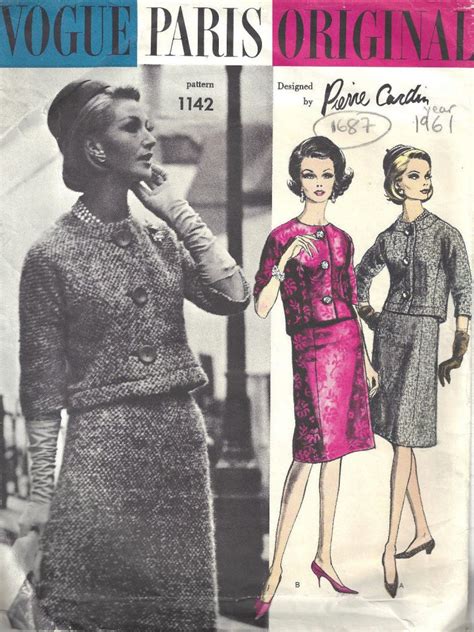 1967 Vintage Vogue Sewing Pattern B32 Coat 1712 By Pierre Cardin The Vintage Pattern Shop