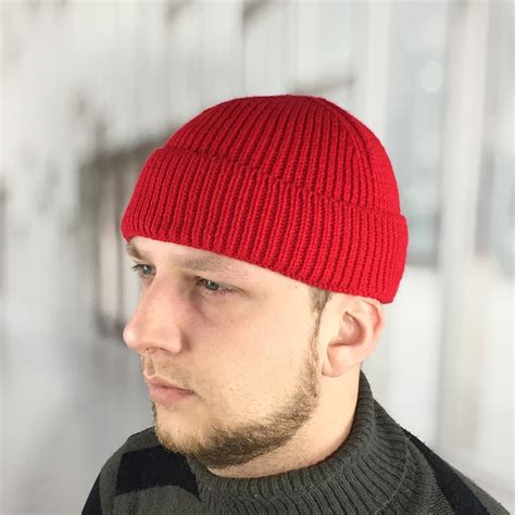 Mens Beanies Spring Hats Fisherman Beanie Wool Knitted Dockers Etsy