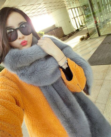 Buy Wholesale New Luxury Princess Sweety Fox Fur Scarf Fur Muffler Shawls Women Large Faux Fox