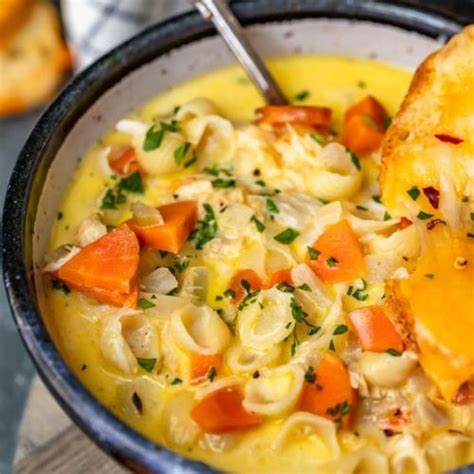 Chicken Mac And Cheese Soup Macaroni Soup Recipe The Cookie Rookie®