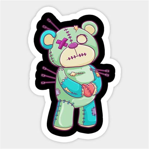 Teddy Bear Pastel Goth Anime Voodoo Doll By Creativetshop Evil