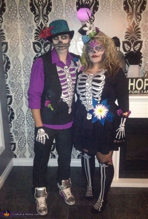 Sugar Skull Couple Halloween Costume Diy Costumes Under 45