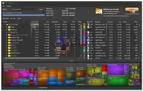 Wiztree V Free High Speed Disk Space Analyser Utility Mediaket Net