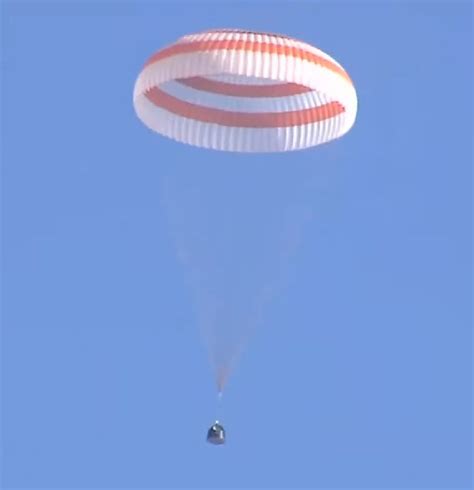 Damaged Soyuz Ms 22 Returns To Earth Without Its Crew Aboard Seradata