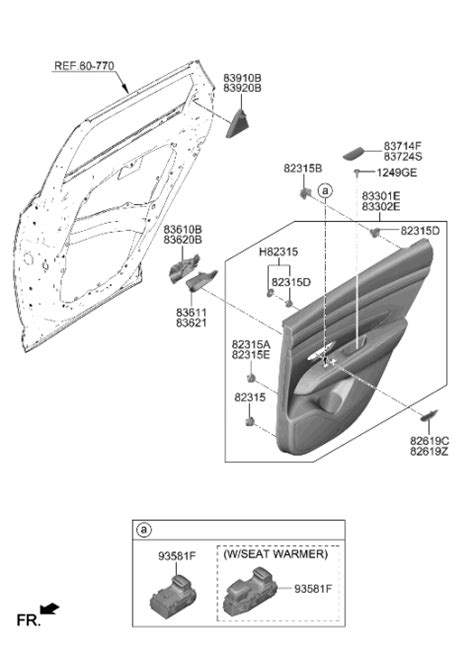 Rear Door Trim 2023 Hyundai Tucson Hybrid