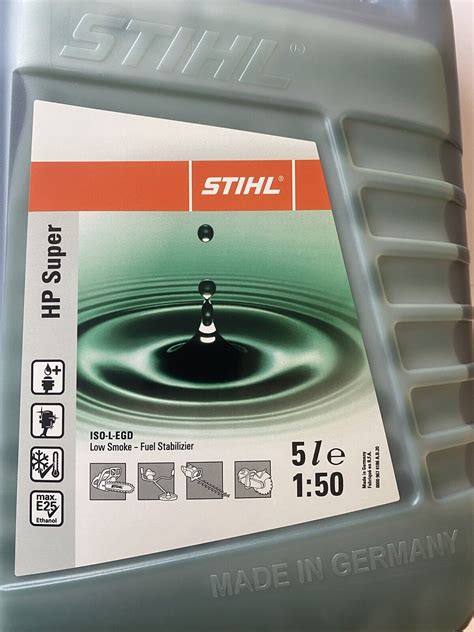 STIHL HP SUPER 2 STROKE OIL 5L CAN SEMI SYNTHETIC FOR 4 MIX 2 STROKE