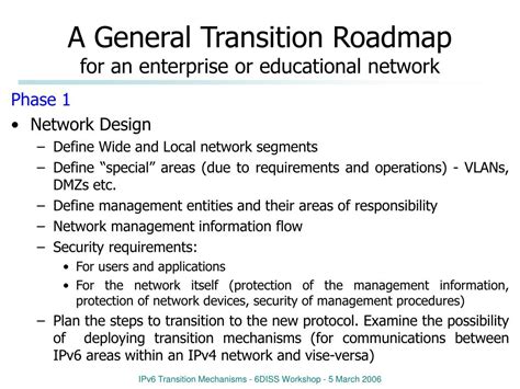 PPT IPv6 Transition Mechanisms Their Security And Management