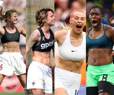 Female Footballers Who Removed Their Jerseys Upon Celebration