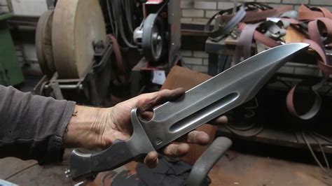 Forging A Bowie Knife From A Semi Truck Leaf Spring The Complete Movie