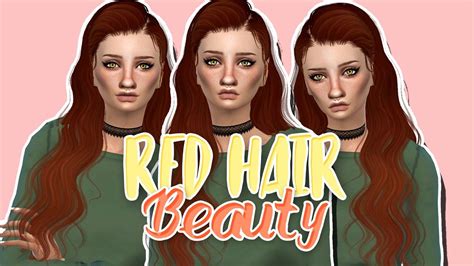 Sims 4 Red Hair Beauty Create A Sim Youtube