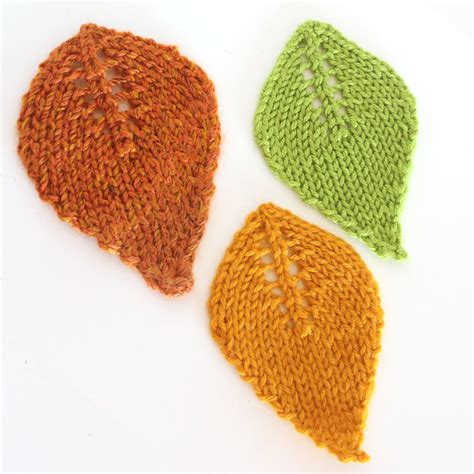 How To Knit A Leaf Shape Studio Knit