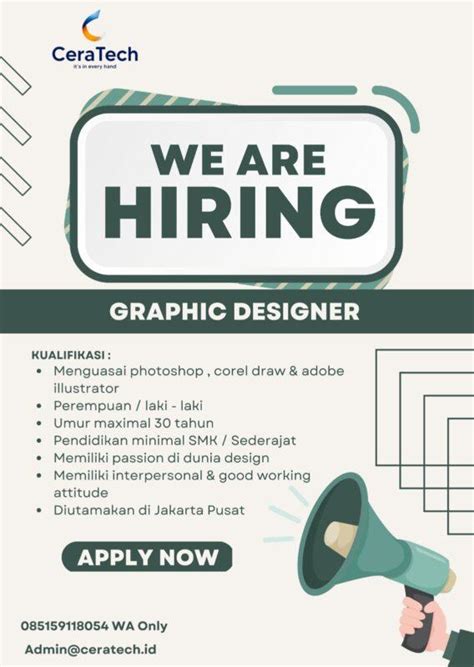 Lowongan Kerja Graphic Designer Content Creator Copywriting Di Cv