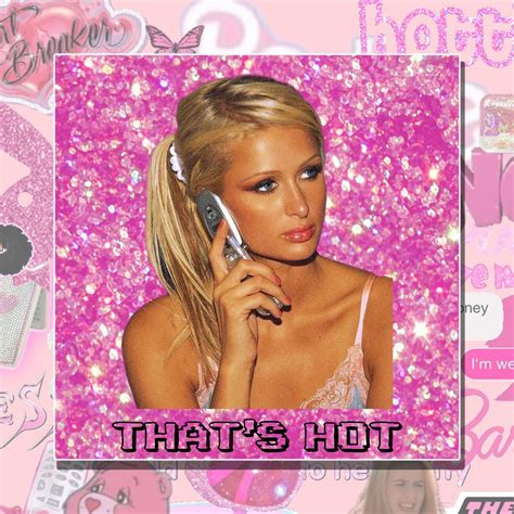 Paris Hilton "that's Hot" Vinyl Sticker Laptop Water Bottle, Trendy