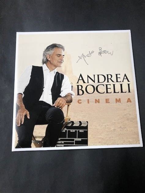 Andrea Bocelli Cinema Vinyl Album Limited Signed Catawiki