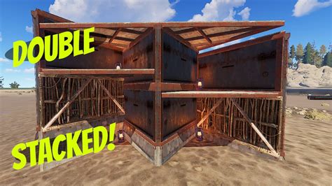 RUST Floor Stacking Into A DOUBLE BUNKER Rust Base Building YouTube