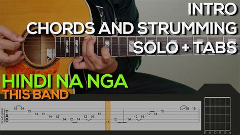 This Band - Hindi Na Nga Guitar Tutorial [INTRO, SOLO, CHORDS AND ...