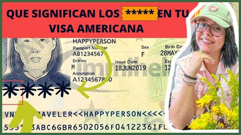 Qué significan los ASTERISCOS en tu VISA AMERICANA Astrid Bernier