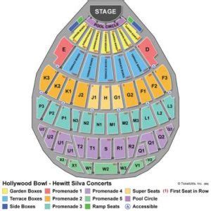 Hollywood Bowl Seating Chart | Hollywood Bowl in Hollywood, California