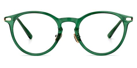 Flexible Round Emerald Green Eyeglasses In 2021 Green Glasses Frames Womens Jewelry Necklace